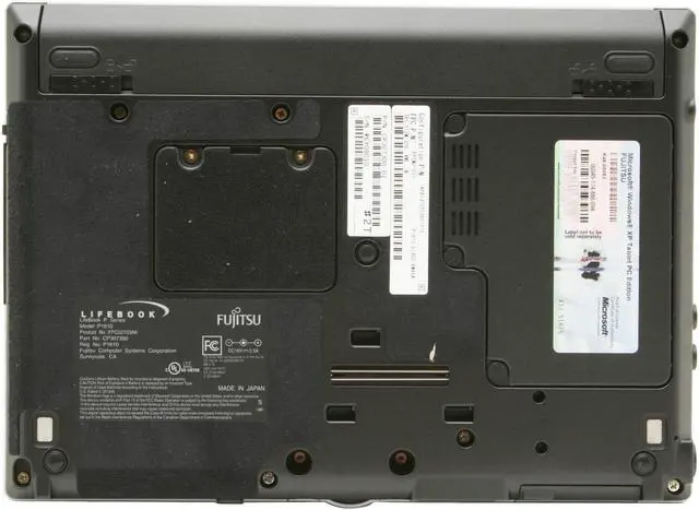 Alt view image 12 of 15 - Fujitsu LifeBook P1610 (FPCM21031) 512MB Memory 8.9" 1280 x 768 Tablet PC Windows XP Tablet PC Edition