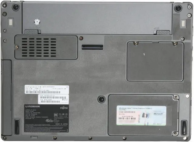 Alt view image 11 of 14 - Fujitsu Laptop LifeBook Intel Core Solo U1400 1GB Memory 40GB HDD Intel GMA 950 10.6" Windows Vista Home Premium P7230(FPCM21181)