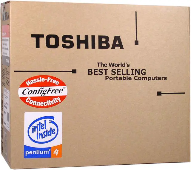 Alt view image 10 of 10 - TOSHIBA Laptop Satellite 2.80GHz 512MB Memory 60GB HDD Trident CyberBlade XP2 15.0" Windows XP Home A25-S279