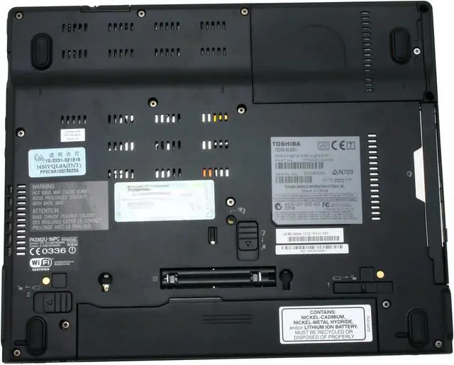 Alt view image 10 of 12 - TOSHIBA Laptop Tecra Intel Pentium M 740 512MB Memory 60GB HDD NVIDIA GeForce Go 6200 14.1" Windows XP Professional M3-S331