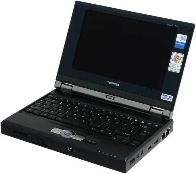 Alt view image 2 of 14 - TOSHIBA Laptop libretto Intel Pentium M ULV 753 512MB Memory 60GB HDD Intel Extreme Graphics 2 7.2" Windows XP Professional U105