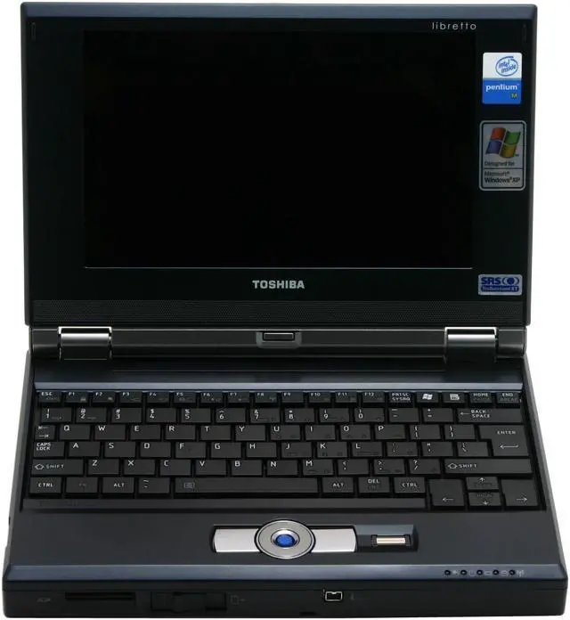 Alt view image 3 of 14 - TOSHIBA Laptop libretto Intel Pentium M ULV 753 512MB Memory 60GB HDD Intel Extreme Graphics 2 7.2" Windows XP Professional U105