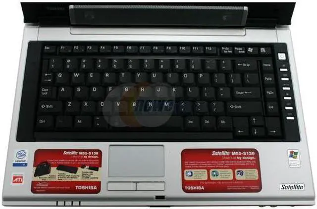 Alt view image 4 of 12 - TOSHIBA Laptop Satellite Intel Celeron M 380 512MB Memory 80GB HDD ATI Radeon Xpress 200M IGP 14.0" Windows XP Home M55-S139