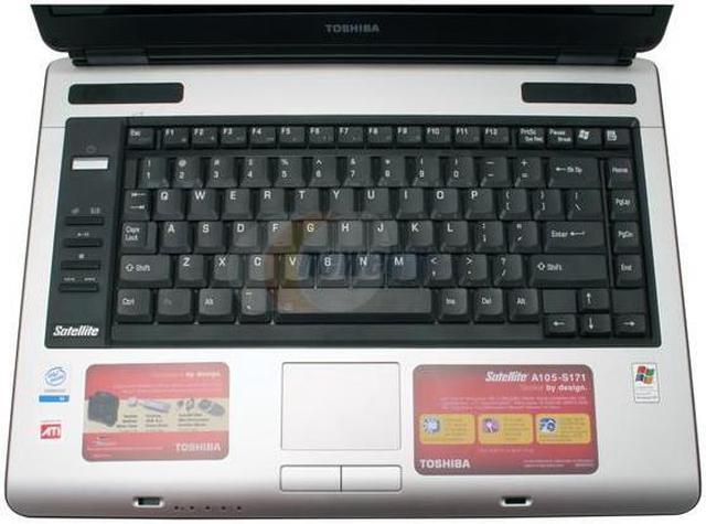 Alt view image 4 of 14 - TOSHIBA Laptop Satellite Intel Celeron M 380 512MB Memory 100GB HDD ATI Radeon Xpress 200M IGP 15.4" Windows XP Home A105-S171
