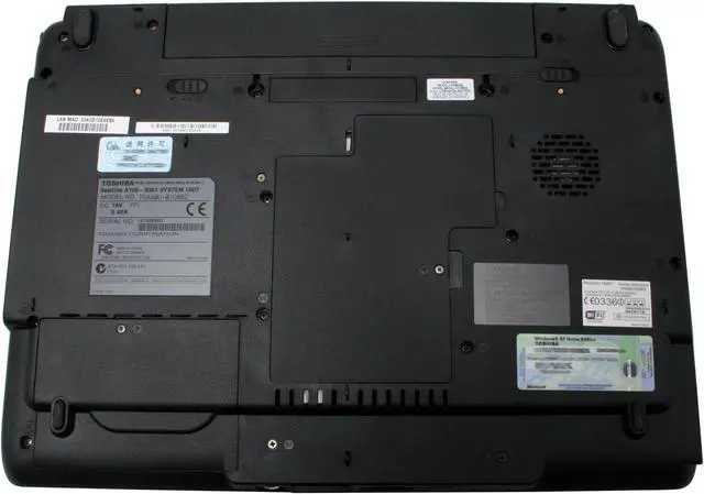 Alt view image 12 of 15 - TOSHIBA Laptop Satellite Intel Pentium M 760 1GB Memory 120GB HDD Intel GMA 900 15.4" Windows XP Home A105-S361