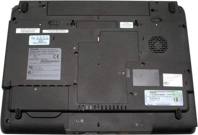 Alt view image 10 of 15 - TOSHIBA Laptop Satellite Intel Core Duo T2400 1GB Memory 120GB HDD Intel GMA 950 15.4" Windows XP Media Center A105-S4014
