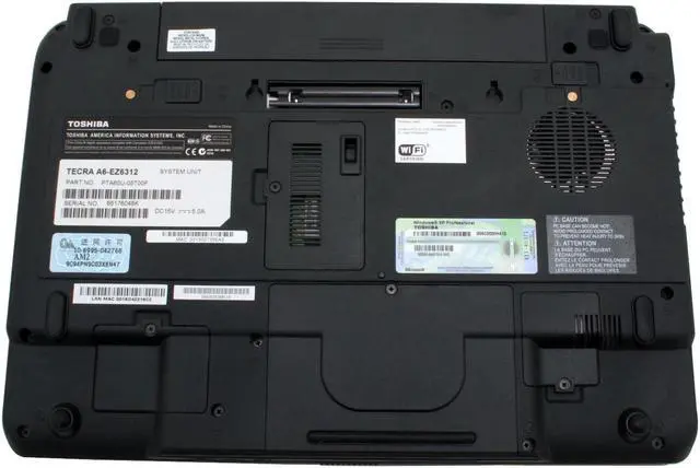 Alt view image 10 of 14 - TOSHIBA Laptop Tecra Intel Core Duo T2400 1GB Memory 80GB HDD Intel GMA 950 14.1" Windows XP Professional A6-EZ6312