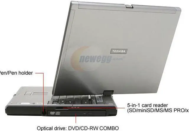 Alt view image 5 of 14 - TOSHIBA Portege M400-S4031 1GB Memory 12.1" 1024 x 768 Tablet PC Windows XP Tablet PC Edition