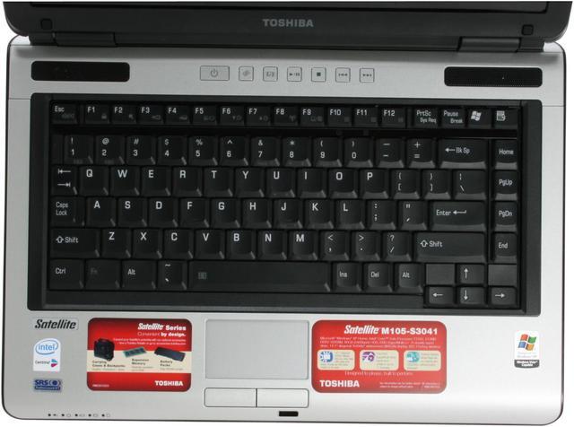 Alt view image 4 of 13 - TOSHIBA Laptop Satellite Intel Core Solo T1350 512MB Memory 80GB HDD Intel GMA 950 14.1" Windows XP Home M105-S3041