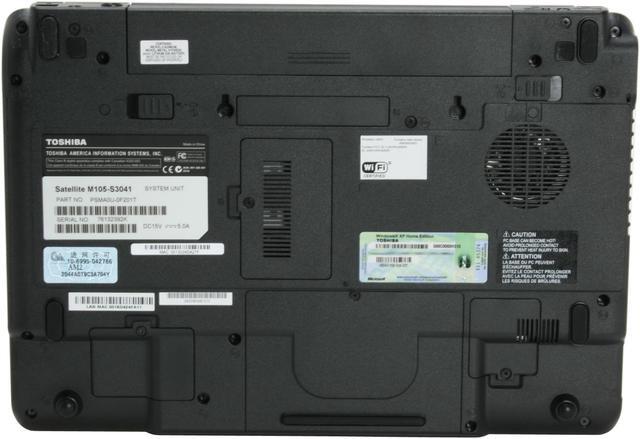Alt view image 10 of 13 - TOSHIBA Laptop Satellite Intel Core Solo T1350 512MB Memory 80GB HDD Intel GMA 950 14.1" Windows XP Home M105-S3041