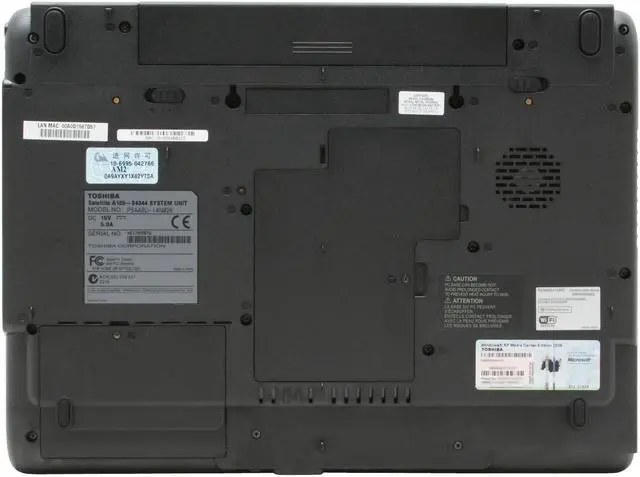 Alt view image 10 of 14 - TOSHIBA Laptop Satellite Intel Core 2 Duo T5500 2GB Memory 200GB HDD Intel GMA 950 15.4" Windows XP Media Center A105-S4344