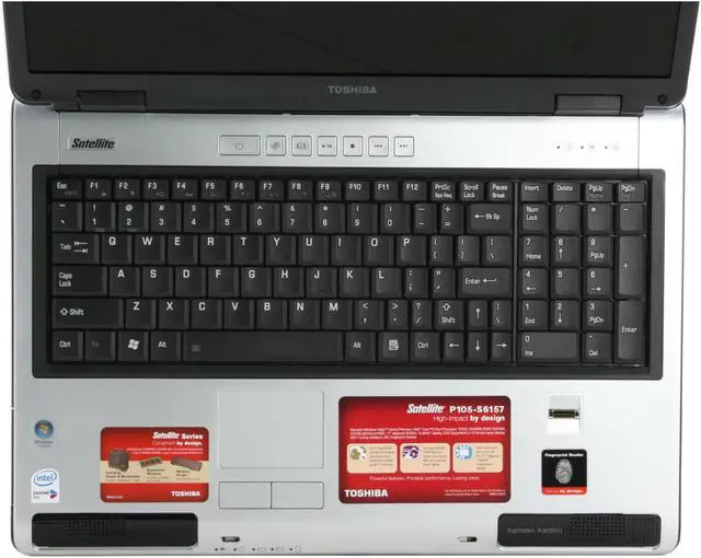 Alt view image 5 of 15 - TOSHIBA Laptop Satellite Intel Core 2 Duo T5500 2GB Memory 200GB HDD Intel GMA 950 17.0" Windows Vista Home Premium P105-S6157