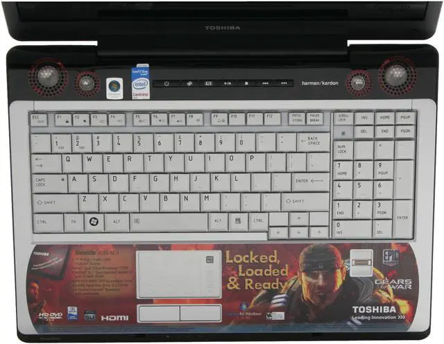 Alt view image 4 of 16 - TOSHIBA Laptop Satellite Intel Core 2 Duo T7250 2GB Memory 240GB HDD NVIDIA SLI Dual GeForce 8600M GT 17.0" Windows Vista Home Premium X205-SLi1