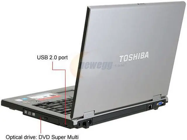 Alt view image 5 of 15 - TOSHIBA Tecra 15.4" Intel Core 2 Duo T7250 1GB Memory DDR2 667 Windows XP Professional PTS52U-07Q01M