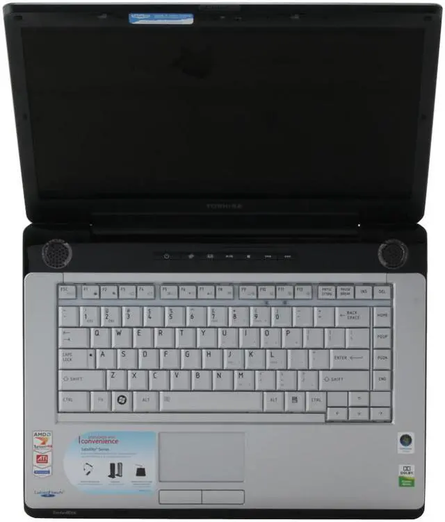 Alt view image 13 of 14 - TOSHIBA Laptop Satellite AMD Turion 64 X2 TL-60 2GB Memory 250GB HDD ATI Radeon X1200 IGP 15.4" Windows Vista Home Premium A215-S6804