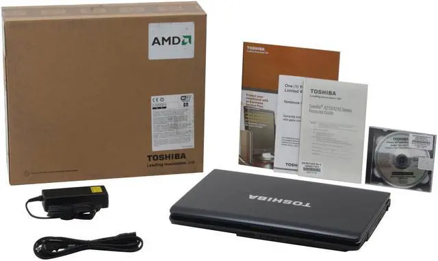 Alt view image 14 of 14 - TOSHIBA Laptop Satellite AMD Turion 64 X2 TL-60 2GB Memory 250GB HDD ATI Radeon X1200 IGP 15.4" Windows Vista Home Premium A215-S6804
