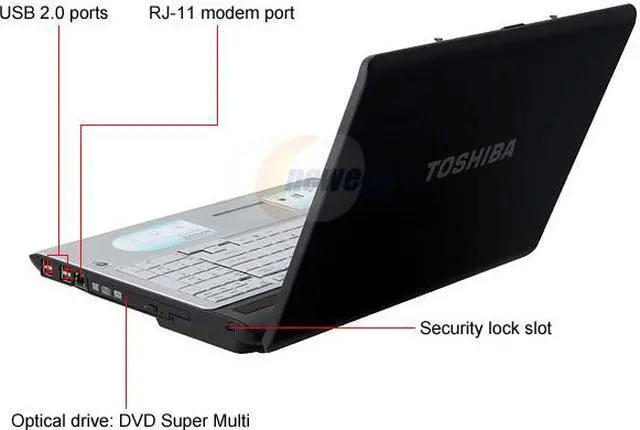 Alt view image 3 of 14 - TOSHIBA Satellite 17.0" Intel Pentium T2330 2GB Memory DDR2 667 Windows Vista Home Premium P205-S7806