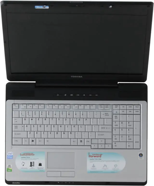 Alt view image 13 of 14 - TOSHIBA Satellite 17.0" Intel Pentium T2330 2GB Memory DDR2 667 Windows Vista Home Premium P205-S7806