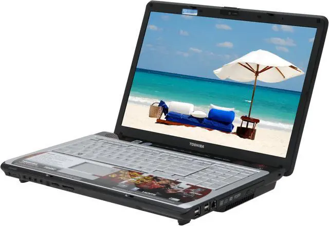 Main image of TOSHIBA Laptop Satellite Intel Core 2 Duo T8100 2GB Memory 320GB HDD NVIDIA SLI Dual GeForce 8600M GT 17.0" Windows Vista Home Premium X205-SLi2