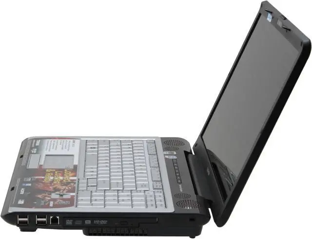 Alt view image 2 of 14 - TOSHIBA Laptop Satellite Intel Core 2 Duo T8100 2GB Memory 320GB HDD NVIDIA SLI Dual GeForce 8600M GT 17.0" Windows Vista Home Premium X205-SLi2