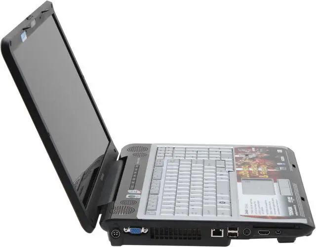 Alt view image 6 of 14 - TOSHIBA Laptop Satellite Intel Core 2 Duo T8100 2GB Memory 320GB HDD NVIDIA SLI Dual GeForce 8600M GT 17.0" Windows Vista Home Premium X205-SLi2