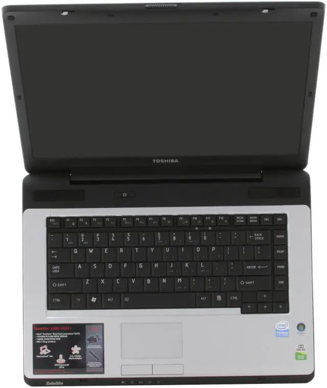 Alt view image 9 of 14 - TOSHIBA Laptop Satellite Intel Pentium T2370 1GB Memory 160GB HDD Intel GMA X3100 15.4" Windows Vista Home Premium A205-S5831