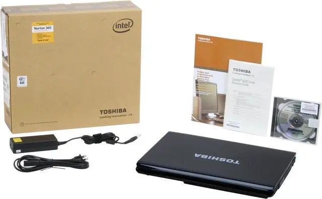 Alt view image 6 of 6 - TOSHIBA Laptop Satellite Intel Core 2 Duo T5550 2GB Memory 200GB HDD Intel GMA X3100 15.4" Windows Vista Home Premium A205-S5853