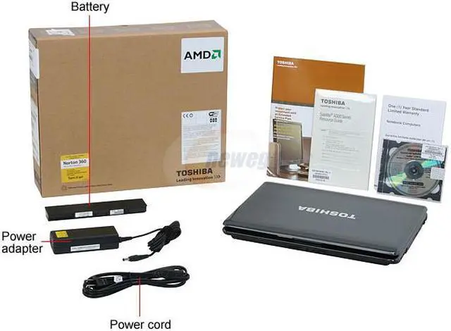 Alt view image 3 of 3 - TOSHIBA Laptop Satellite AMD Turion 64 X2 TL-64 3GB Memory 250GB HDD ATI Radeon X1250 IGP 15.4" Windows Vista Home Premium A305D-S6831