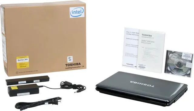 Alt view image 14 of 14 - TOSHIBA Laptop Satellite Intel Core 2 Duo T8100 3GB Memory 320GB HDD ATI Mobility Radeon HD 3470 15.4" Windows Vista Home Premium A305-S6839