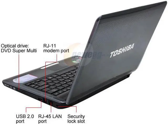 Alt view image 3 of 17 - TOSHIBA Satellite 13.3" AMD Turion 64 X2 RM-70 3GB Memory DDR2 800 Windows Vista Home Premium U405D-S2848