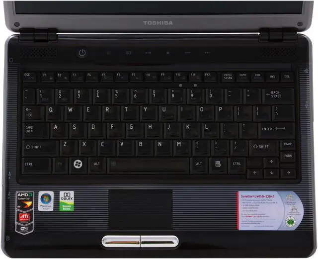 Alt view image 10 of 17 - TOSHIBA Satellite 13.3" AMD Turion 64 X2 RM-70 3GB Memory DDR2 800 Windows Vista Home Premium U405D-S2848
