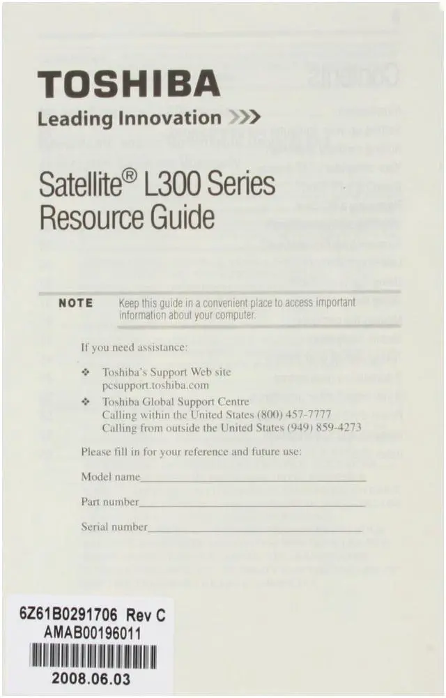 Alt view image 16 of 17 - TOSHIBA Laptop Satellite Intel Core 2 Duo T5750 3GB Memory 250GB HDD Intel GMA X3100 15.4" Windows Vista Home Premium L305-S5884