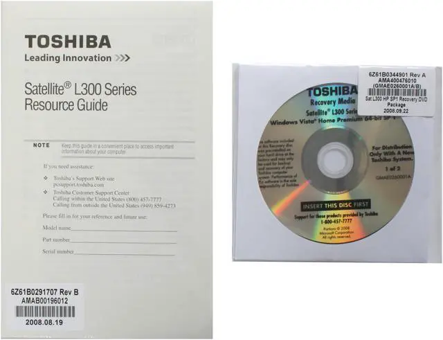 Alt view image 17 of 17 - TOSHIBA Laptop Satellite Intel Core 2 Duo P7350 4GB Memory 320GB HDD Intel GMA 4500MHD 15.4" Windows Vista Home Premium 64-bit L305-S5909