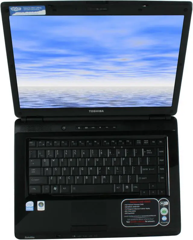 Alt view image 11 of 14 - TOSHIBA Laptop Satellite Intel Pentium T3400 3GB Memory 250GB HDD Intel GMA 4500M 15.4" Windows Vista Home Premium L305-S5933
