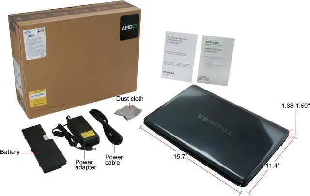 Alt view image 11 of 11 - TOSHIBA Laptop Satellite AMD Turion 64 X2 RM-70 4GB Memory 320GB HDD ATI Radeon 3100 17.1" Windows Vista Home Premium 64-bit P305D-S8900
