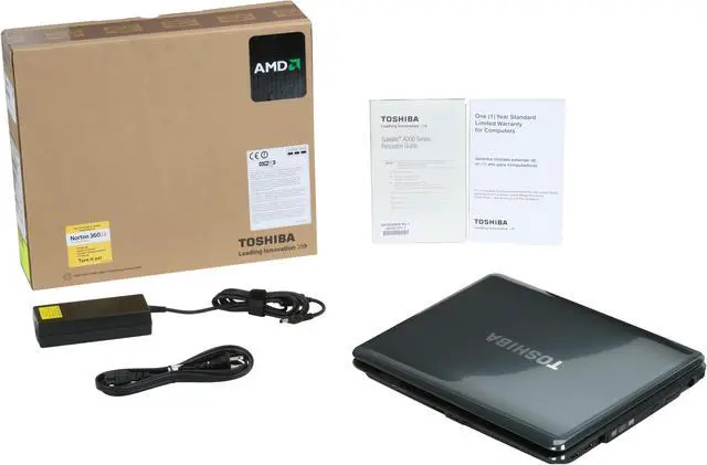 Alt view image 12 of 12 - TOSHIBA Laptop Satellite AMD Turion X2 Ultra ZM-82 3GB Memory 320GB HDD ATI Mobility Radeon HD 3650 15.4" Windows Vista Home Premium A305D-S6914