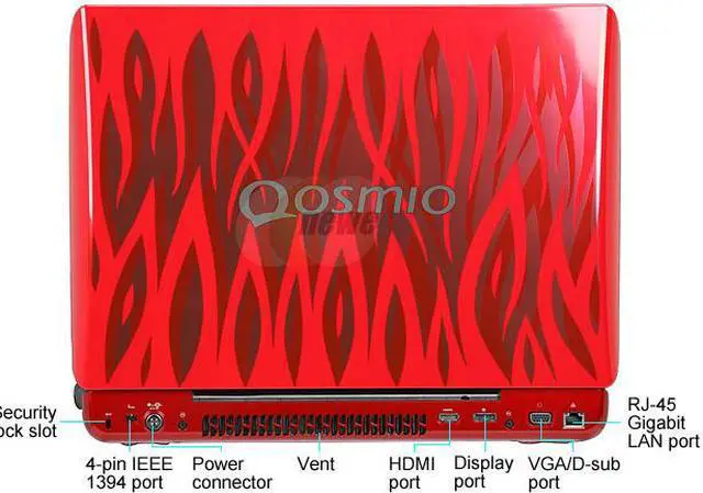 Alt view image 3 of 12 - TOSHIBA Qosmio 17.0" Intel Core 2 Duo P8600 4GB Memory DDR3 1066 Windows Vista Home Premium 64-bit X305-Q711