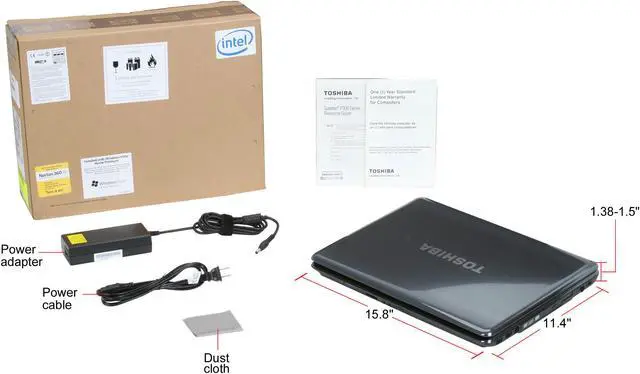 Alt view image 12 of 12 - TOSHIBA Laptop Satellite Intel Core 2 Duo T9550 4GB Memory 400GB HDD ATI Mobility Radeon HD 4650 17.0" Windows Vista Home Premium 64-bit P305-S8919