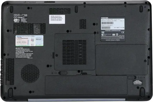 Alt view image 7 of 8 - TOSHIBA Satellite 16.0" Intel Core 2 Duo P7350 6GB Memory DDR2 800 Windows Vista Home Premium 64-bit PSAP3U-01400C