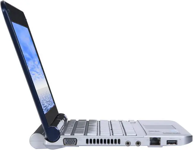 Alt view image 4 of 8 - TOSHIBA NB205-N312/BL Royal Blue Intel Atom N280(1.66 GHz) 10.1" WSVGA 1GB Memory 160GB HDD Netbook