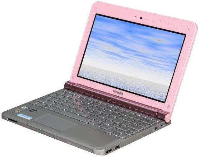 Alt view image 2 of 2 - TOSHIBA NB205-N313/P Posh Pink Intel Atom N280(1.66 GHz) 10.1" WSVGA 1GB Memory 160GB HDD Netbook