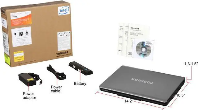 Alt view image 8 of 8 - TOSHIBA Laptop Satellite Pro Intel Core 2 Duo T6670 3GB Memory 320GB HDD Intel GMA 4500MHD 15.4" Windows XP Professional L300-EZ1525