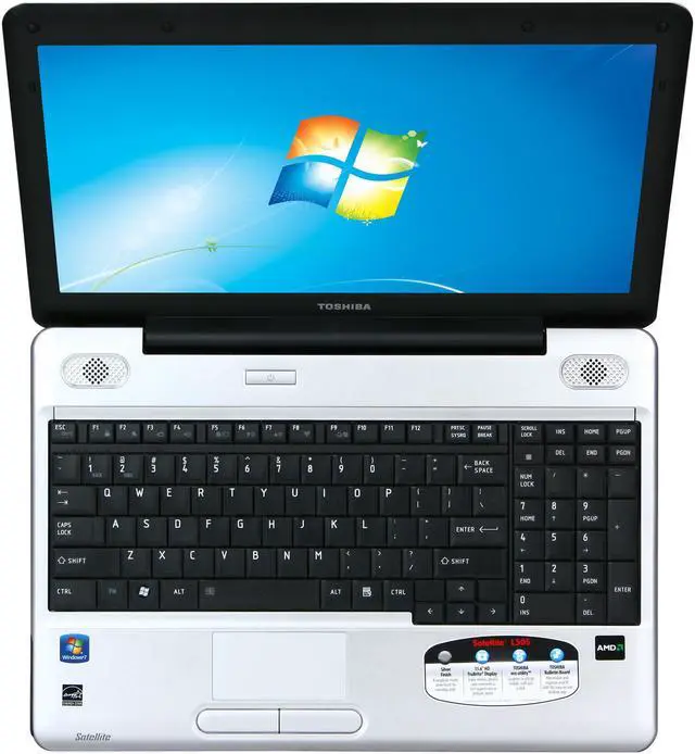 Alt view image 6 of 8 - TOSHIBA Laptop Satellite AMD Sempron M100 2GB Memory 250GB HDD ATI Radeon 4100 15.6" Windows 7 Home Premium 64-bit L505D-LS5002