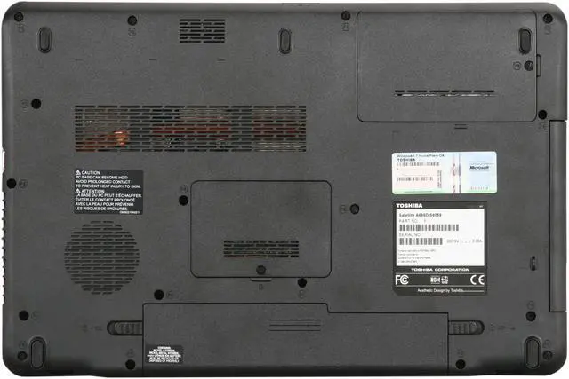 Alt view image 7 of 8 - TOSHIBA Satellite A665D-S6059 NoteBook AMD Phenom II Quad-Core P920(1.6GHz) 16" 4GB Memory 500GB HDD 5400rpm DVD Super Multi ATI Mobility Radeon HD 5650/4200