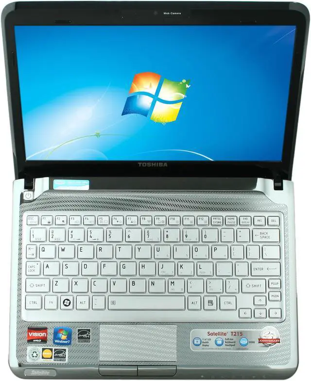 Alt view image 6 of 7 - TOSHIBA Satellite T215D-S1150 Gemini Black AMD Athlon II Neo K325(1.30 GHz) 11.6" 2GB Memory 320GB HDD Netbook