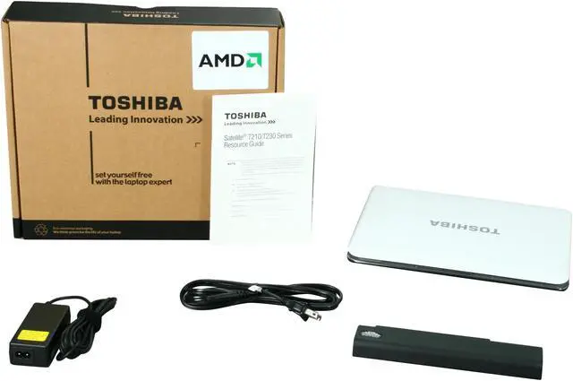 Alt view image 7 of 7 - TOSHIBA Satellite T215D-S1150WH Gemini White AMD Athlon II Neo K325(1.30 GHz) 11.6" 2GB Memory 320GB HDD Netbook