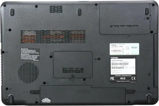 Alt view image 7 of 7 - TOSHIBA Laptop Satellite Intel Core i5-450M 4GB Memory 500GB HDD NVIDIA GeForce GT 330M 16.0" Windows 7 Home Premium 64-bit A665-S6058