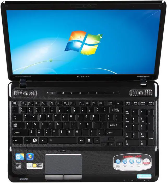 Alt view image 6 of 8 - TOSHIBA Laptop Satellite Intel Core i7-720QM 4GB Memory 500GB HDD NVIDIA GeForce GT 330M 16.0" Windows 7 Home Premium 64-bit A665-S6065