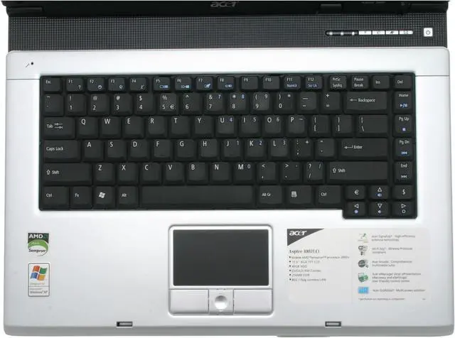 Alt view image 8 of 12 - Acer Laptop Aspire 3000 2800+ 256MB Memory 40GB HDD SiS Mirage 2 15.0" Windows XP Home AS3002LCi