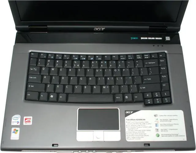 Alt view image 5 of 15 - Acer Laptop TravelMate 8200 Intel Core Duo T2500 2GB Memory 120GB HDD ATI Mobility Radeon X1600 15.4" Windows XP Professional TM8204WLMi